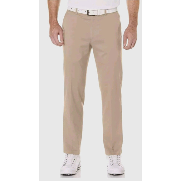 PGATOU ~Men 40×32~Beige/Khaki Flat Front Golf Ultimate Pant Comfort Closure NWT - Picture 1 of 10